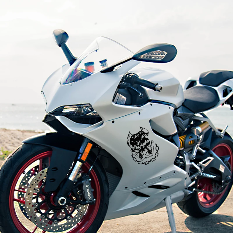 Dog Chain Vinyl Logo Car Stickers for Volkswagen BMW E46 E90 Passat B6 Automobile Accessories Waterproof sticker