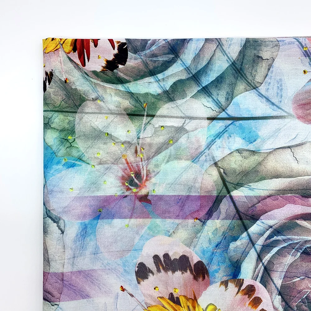 
Customized design 40*40 110*70 100% Cotton Poplin Plain digital printed Fabric for women dress 