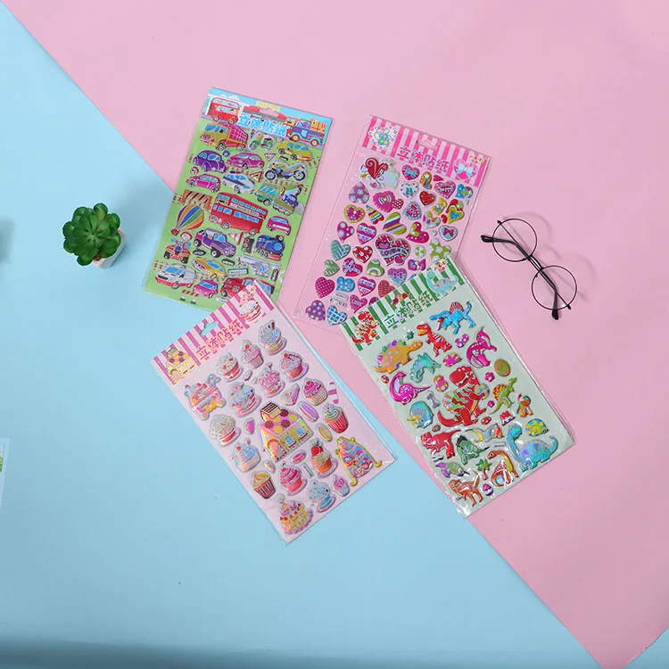 Детские дешевые ПВХ обои голограмма Этикетка 3D домашний декор Настенная Наклейка