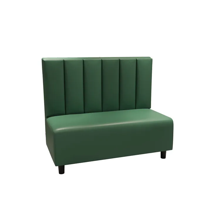 Customize Wood Booths Cafe Restaurant Seating Furniture PU Leather Booth Sofa Seating Restaurant Sofa Bench