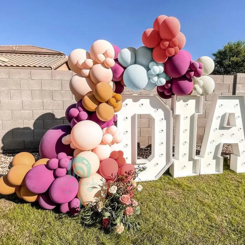 Dusty Pink Balloon Garland Boho Balloons Pastel Balloon Arch Kit Latex For Bridal Shower Girl Birthday Party Decorations