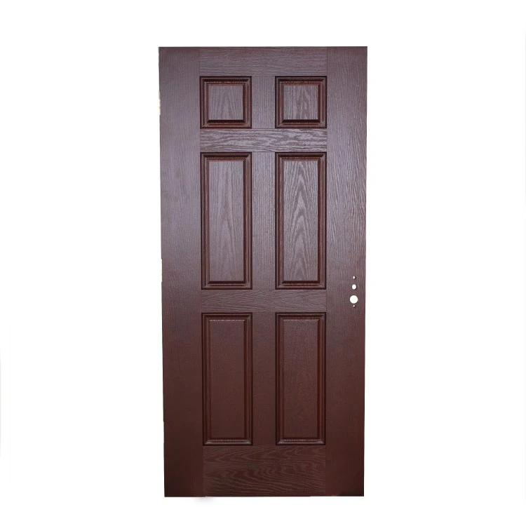 Fiberglass No Glass White Finished  Single Front Door Slab with Insulating Core