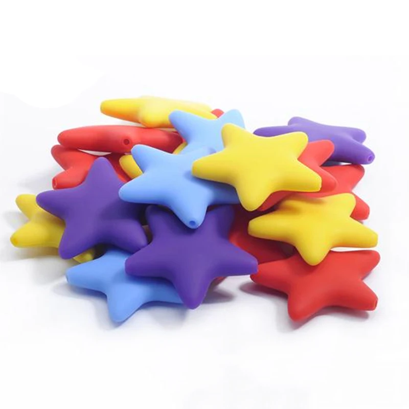 Hot Silicone 100% Food Grade Baby Beads Teething Wholesale Teething Silicone Beads Toys