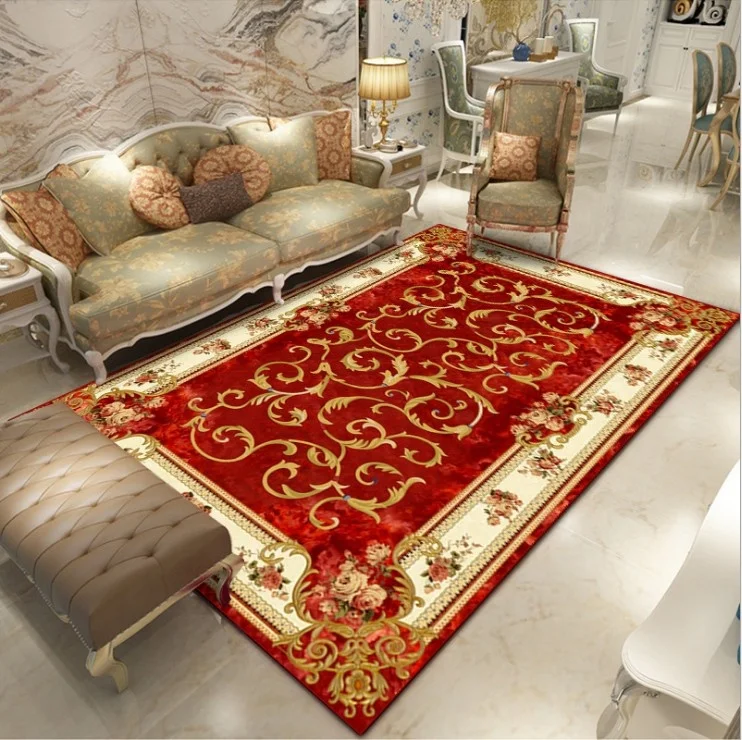 Machine Made Cut Pile Area Rug For Living Room