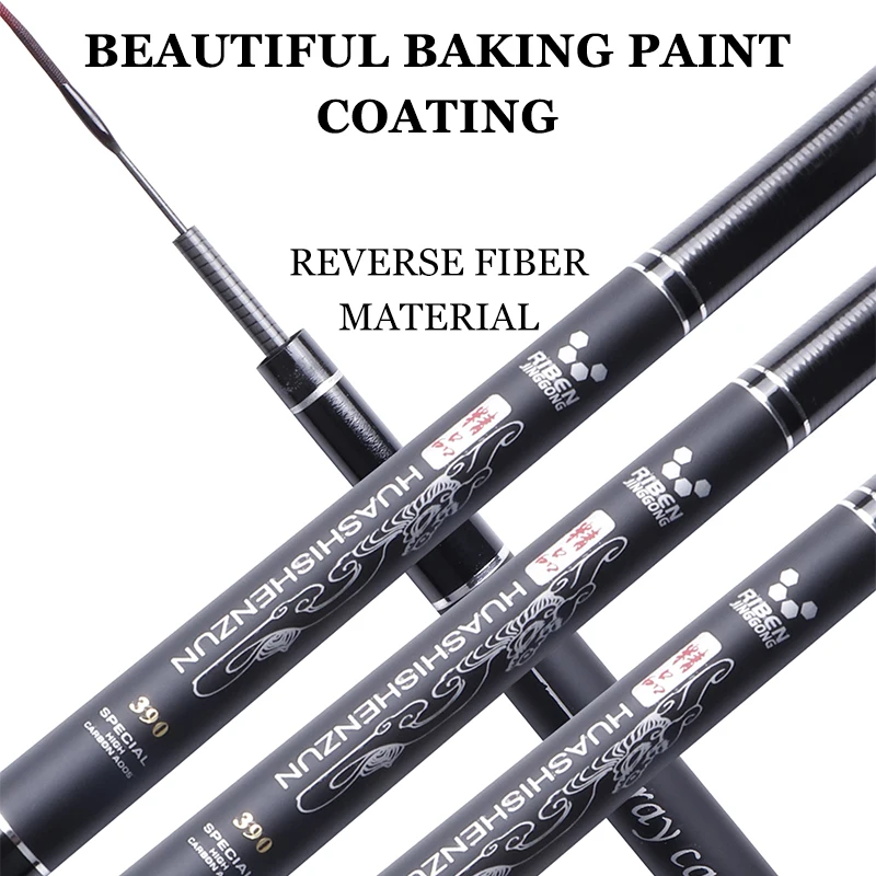 JK Supplier Ultralight Super 3.6M-7.2M Hard taiwan Hand Pole Casting Telescopic Fishing Rods Fish Tackle for rivers