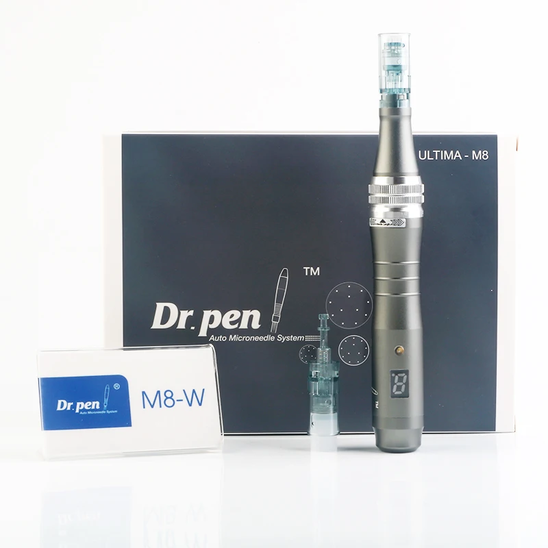 Digital 6 levels Electric Derma Pen Dr Pen M8 Auto Microneedle System derma pen 16 pin needle