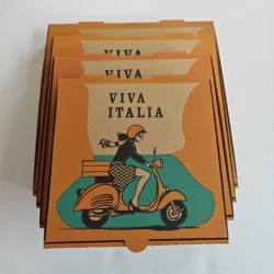 Pizza Boxes Corrugated Biodegradable Pizza Box Food Grade  6 8 9 10 12 14 16 20 Inches Packing Material Logo Customized