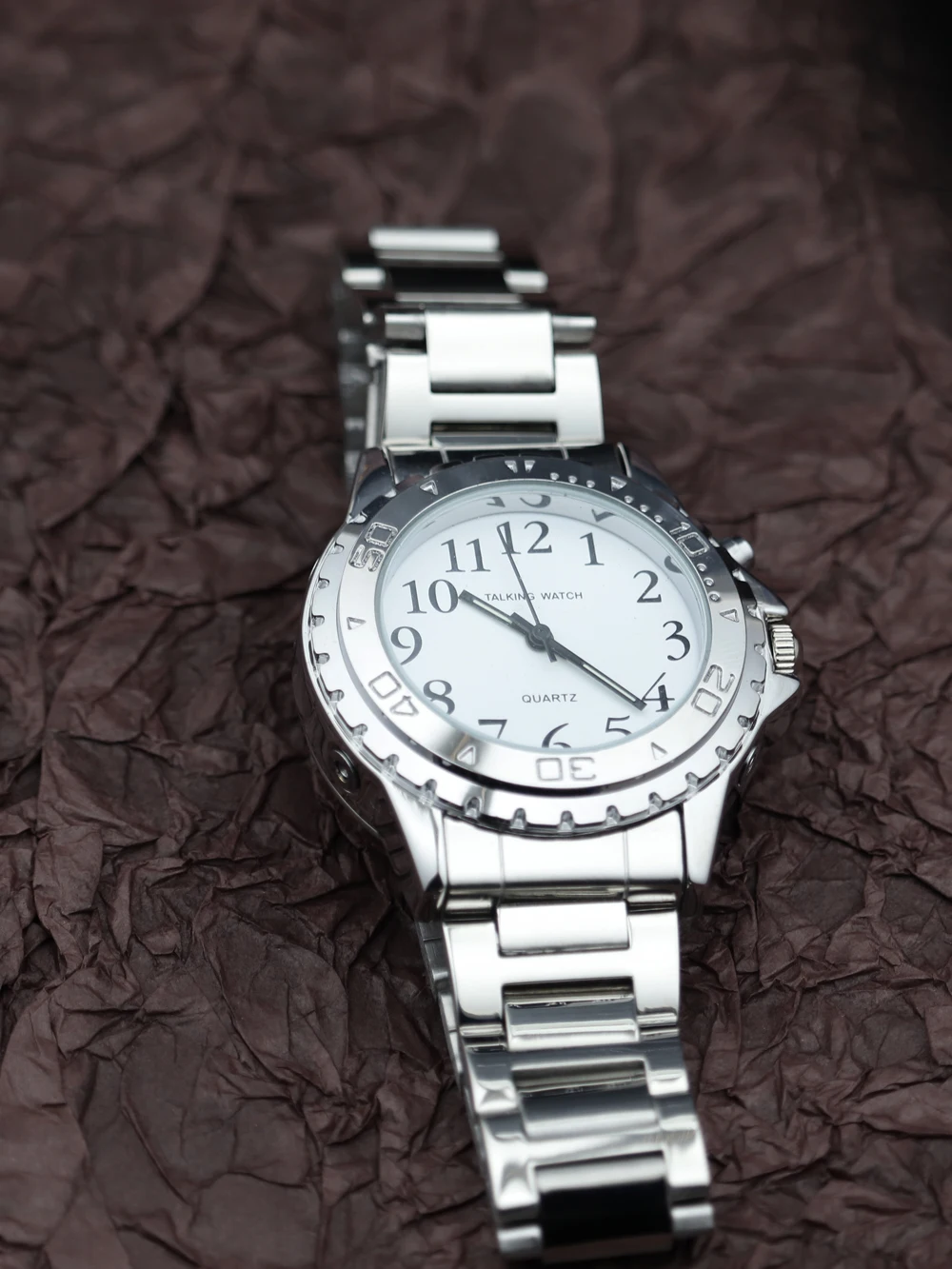 English Talking Watch For Blind People Senior Loud Good Voice Custom Language OEM Parents Gift Alloy Hot Sale Watch