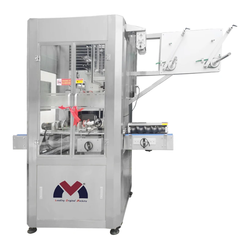 High speed Automatic PET Steam Shrink Sleeve Label Applicator PVC Stretch Film Automatic Shrink Sleeve Labeling Machine