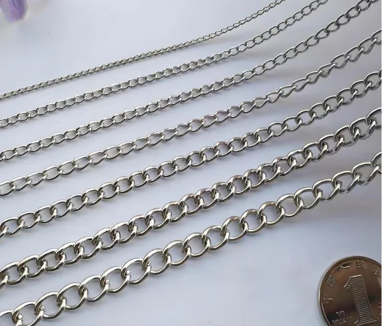 wholesale aluminum necklace chain decorative chains for clothes