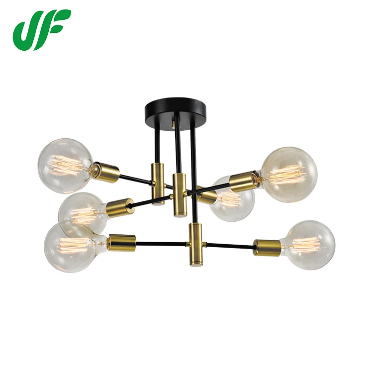 Factory Direct Sale CE RoHS Certificate Modern Simple Decorative Iron Round Ceiling Light
