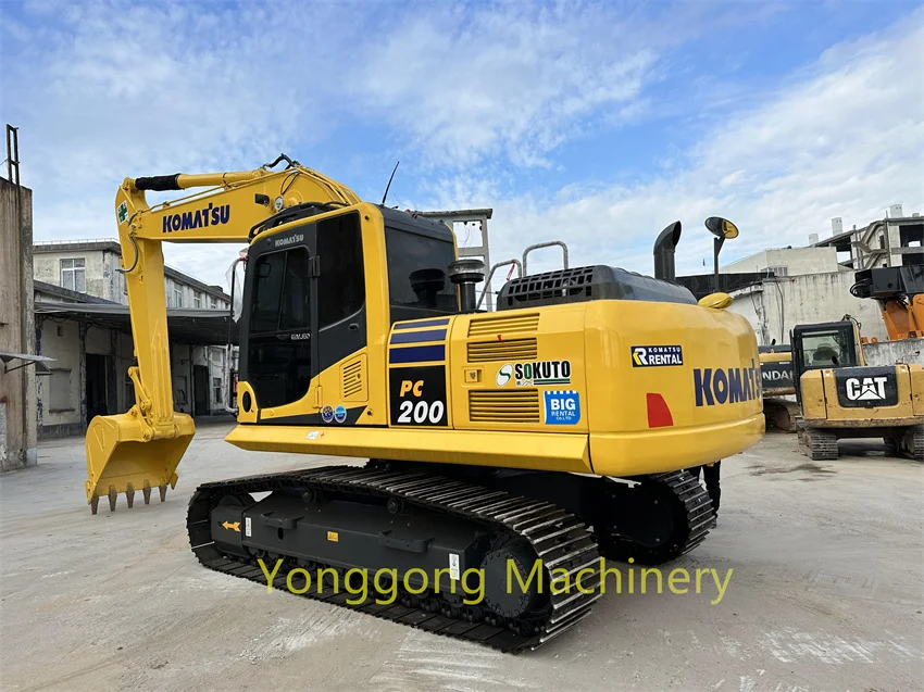 high quality Used Excavator Komatsu PC200 200-8 20 ton harga excavator komatsu bekas pc 200 construction machinery
