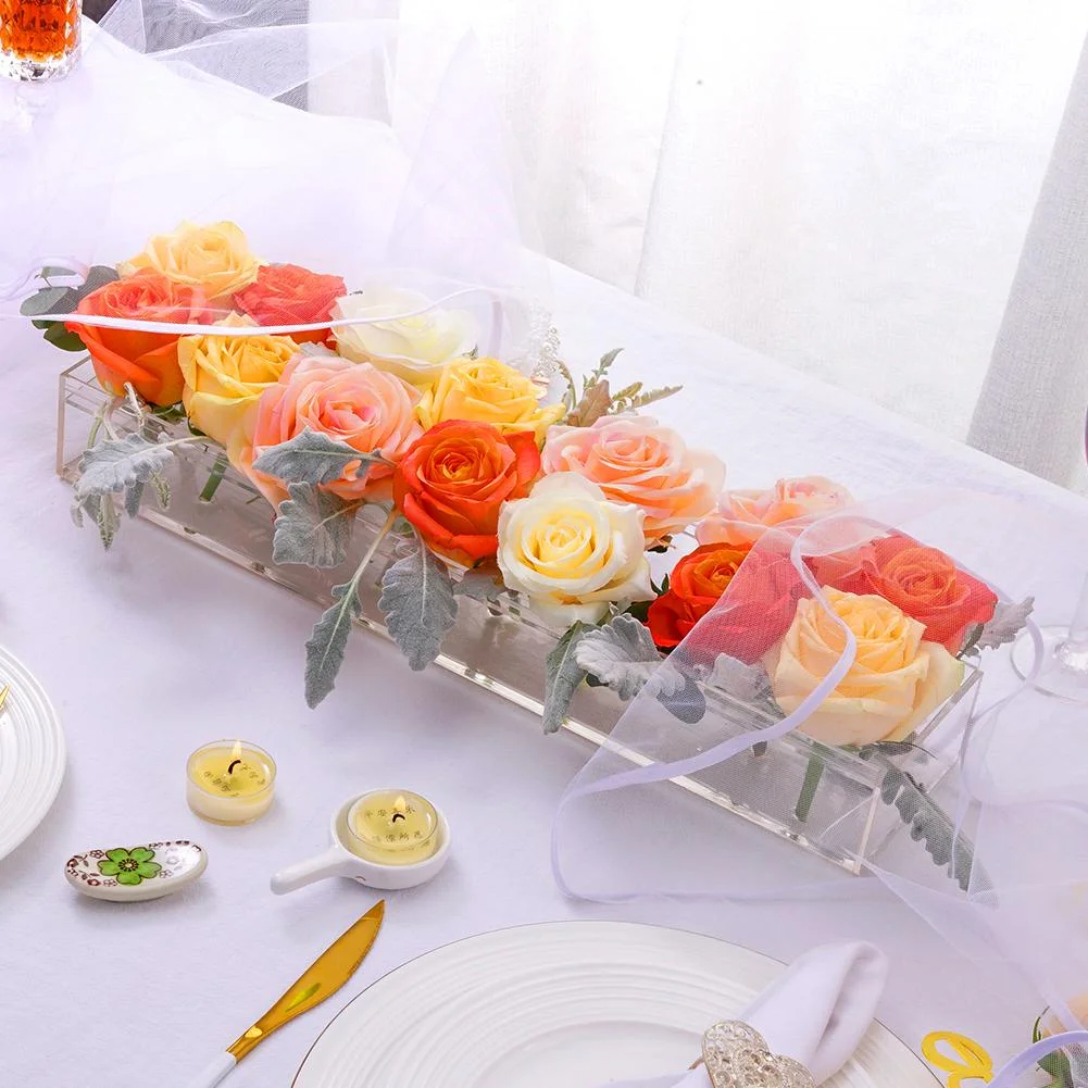 hot selling mothers day gift 2023 Wholesale Modern Wedding home Decoration Transparent clear Acrylic flowers Vase for home decor