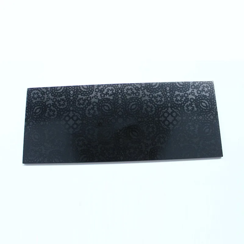 Household/Hotel black serving tray with pattern print bathroom tray