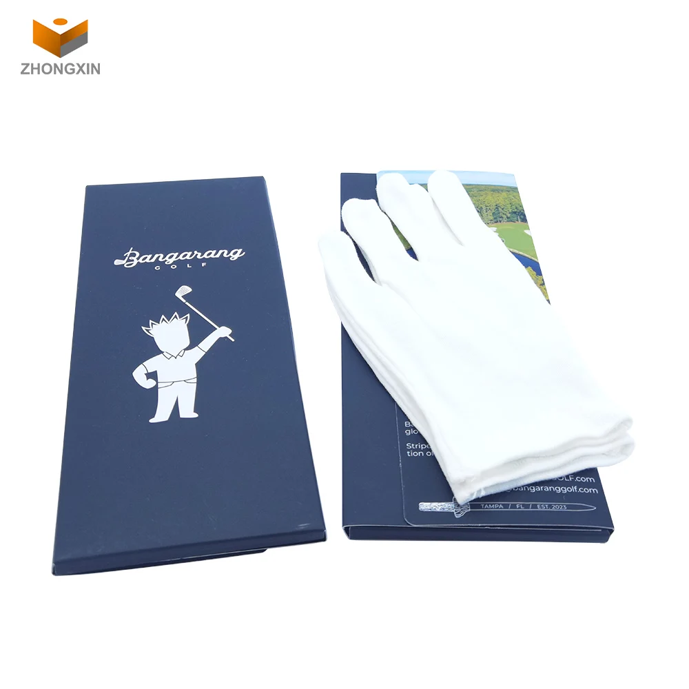 Customized Recyclable Easy Folding Cardboard Boxes Billiard Sports Gloves Boxes Custom Glove Box Packaging For Mitts