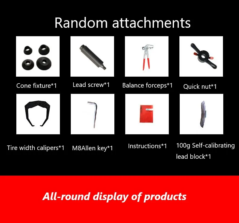 Fostar Universal Off Car Type Low Noise Wheel Diameter 1000  Wheel Balancing Machine