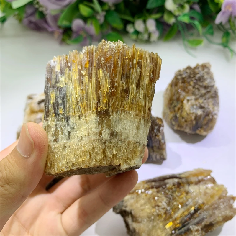 Wholesale Crystal Crafts unique spiritual products Amber calcite specimen For gifts
