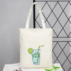 Large Capacity Cartoon Printing Lady Shoulder Bag Fashion Trend Canvas Shopping Bag Hand Bags Women