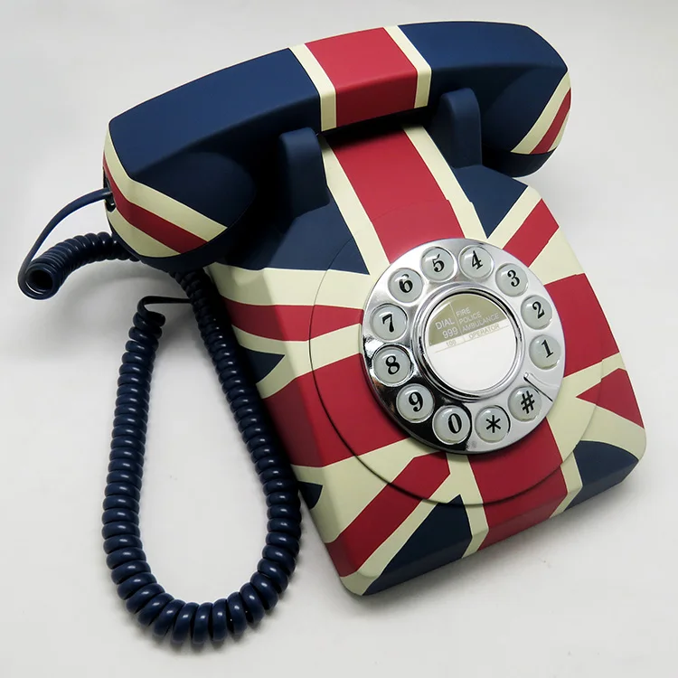  Low Price Good Quality Antique Rotary Push Button House Phone European Retro