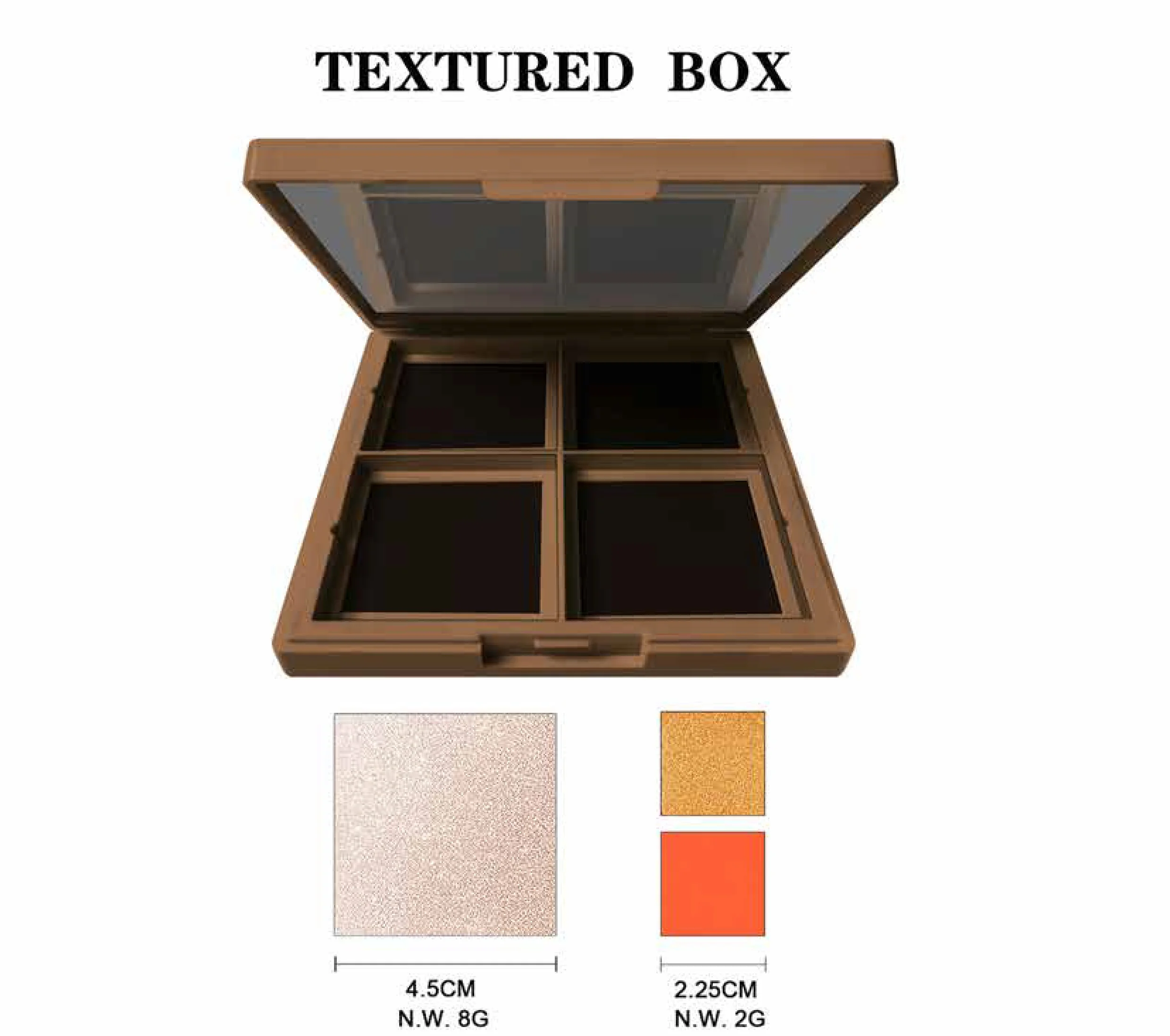 Popular 3D Printing Diy Eyeshadow Pans Magnetic Eyeshadow Palette Diy High Pigment Diy Glitter Eyeshadow