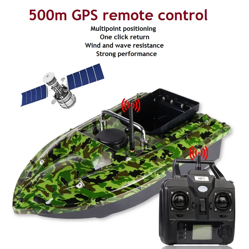  500m Intelligent Remote Control Fish Feeder GPS Automatic Return Fishng Bait