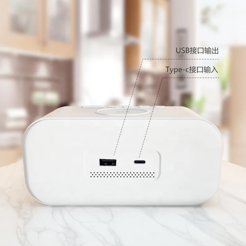 Multifunctional Modern Portable LED Bedside night lamp with wireless charger