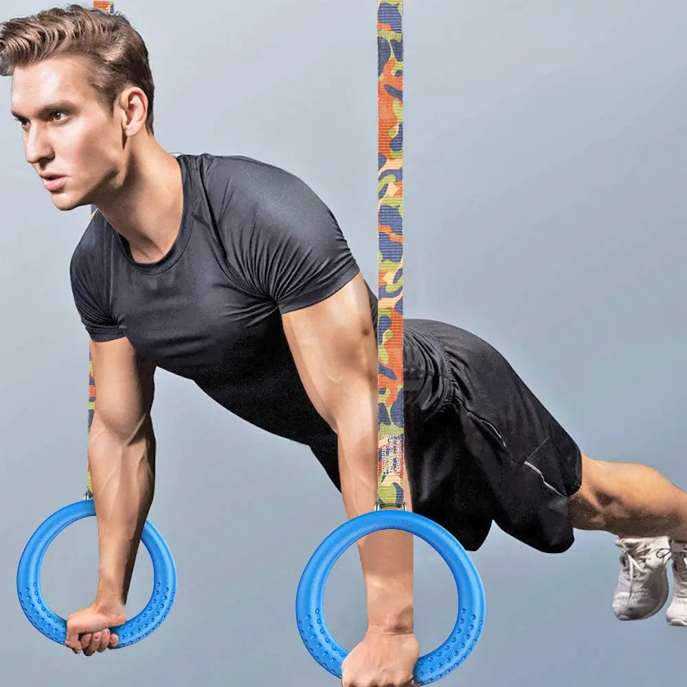 Hot sale non-slip soccer exercise training rings cross fitness abs gymnastic agility training rings with adjustable straps