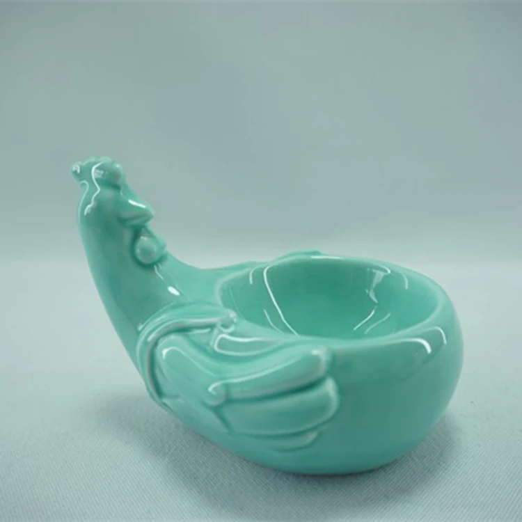 Nordic Ins Creative Ceramic Chicken Jewelry Storage Tray