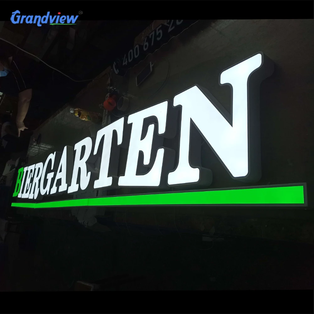 3D illuminated logo Led acrylic channel letter