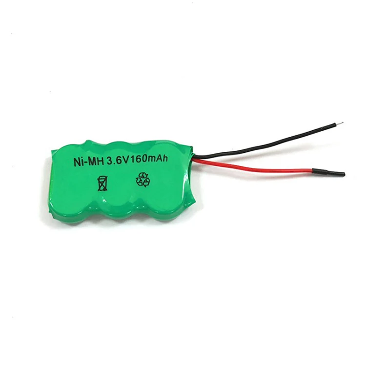 Ni-MH 3.6V 160mAh rechargeable battery pack with cables / wires, connector