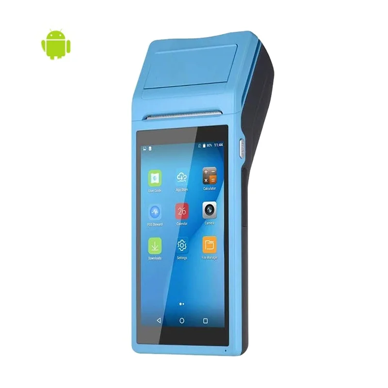 Cheap 5.5 inch Handheld POS Android POS Terminal with 58 mm thermal receipt printer For Delivery food