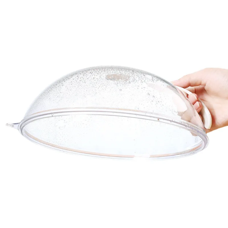 Reusable environmentally safe plastic microwave food cover transparent food preservation cover