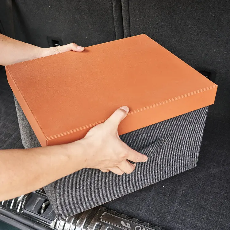 High quality simple air quality stable folding box can be cleaned to save space removable folding basket cover