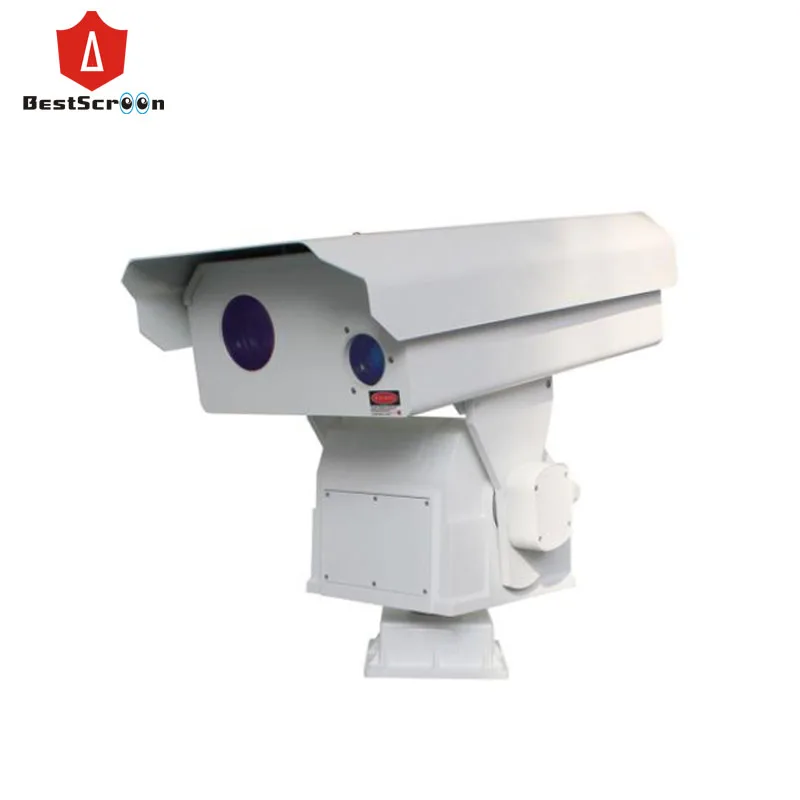 640*480 with 25-100mm 4x lens long range  bi-spectrum thermal & optical detection 2km PTZ camera