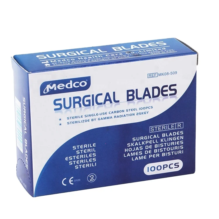 High Quality Medical Sterile Disposable Carbon Steel Surgical Blade