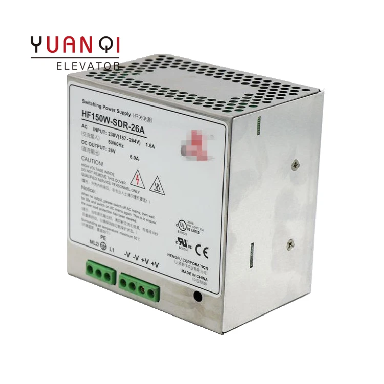 3300 3600 Elevator Control Cabinet Power Supply HF150W-SDR-26A Switching Power Supply 26v