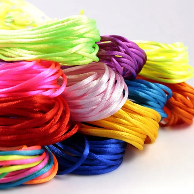 China Knotted cord Korea string Jewelry cord 1mm polyester drawstring cord