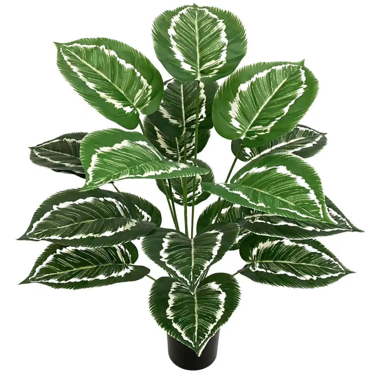 Hot selling artificial faux tree 18 leaves plant for wedding event home wall indoor decor