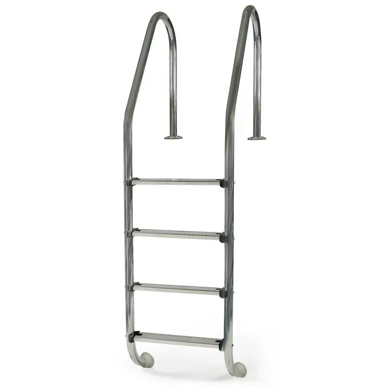 Fenlin Weight Capability Swimming Pool Heavy Duty 4-Step Stainless Steel Pool Step Ladder with Easy Mount Legs