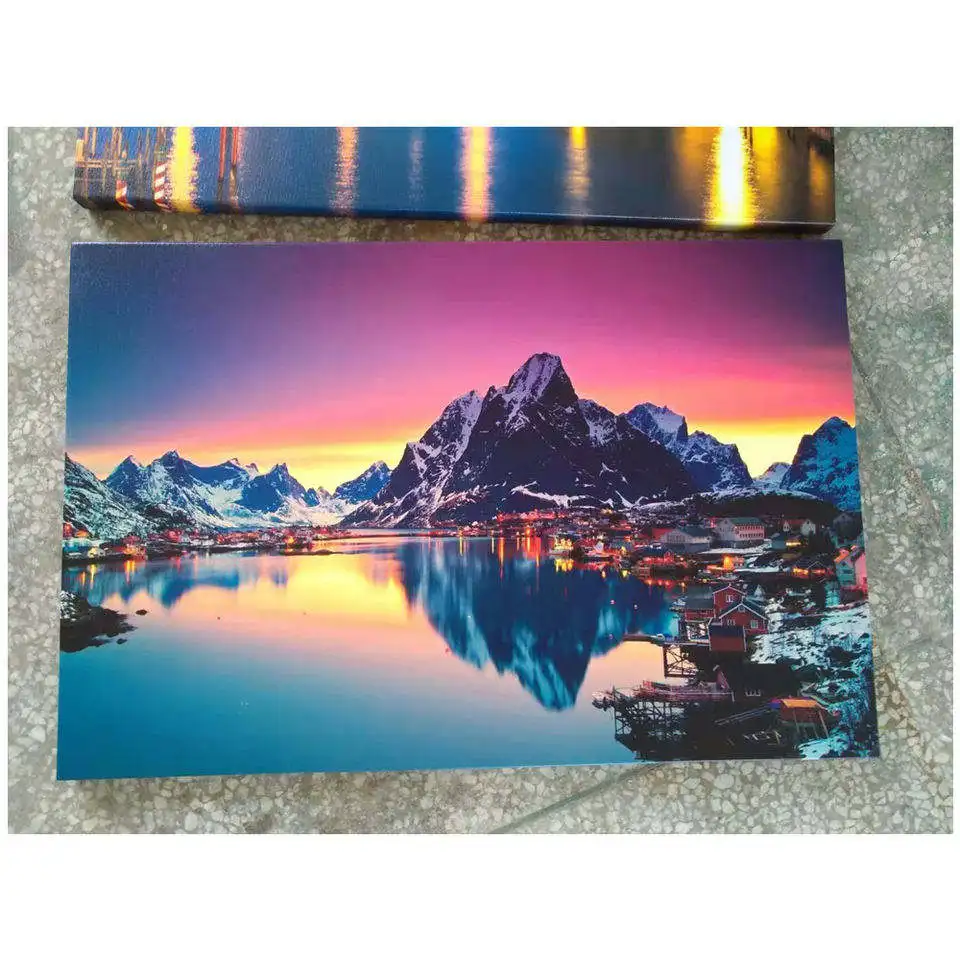 Hotel Wall Hanging Ultra-clear Sky Sea Scenery Custom Design Canvas Printing Wall Painting For Home Decor