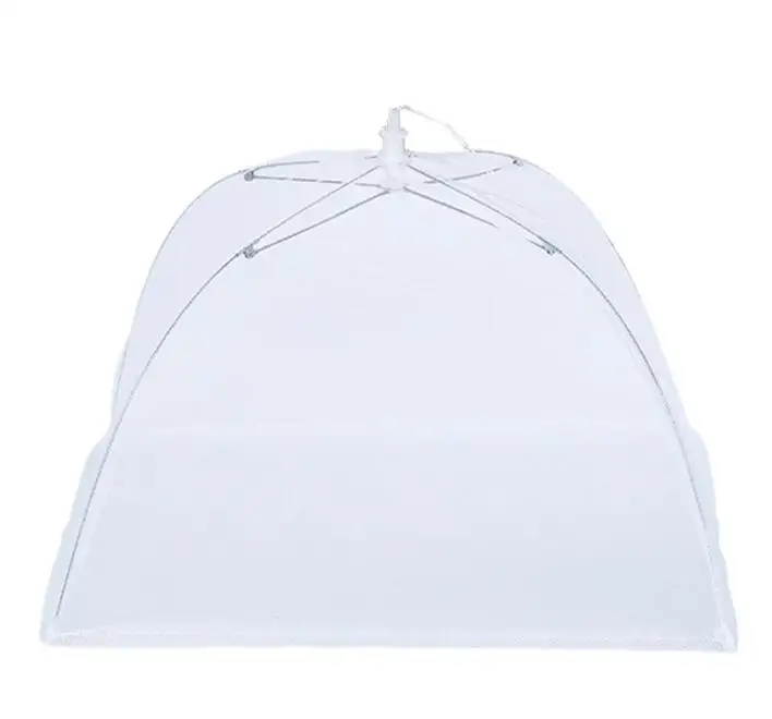 Высококачественная Белая Крышка для посуды/квадратная Складная крышка для еды/сетка для предотвращения насекомых, крышка для еды, палатка