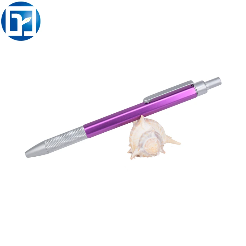 2023 best selling New Pink metal click pens High Quality brass hexagonal pens click matte black ballpoint pens