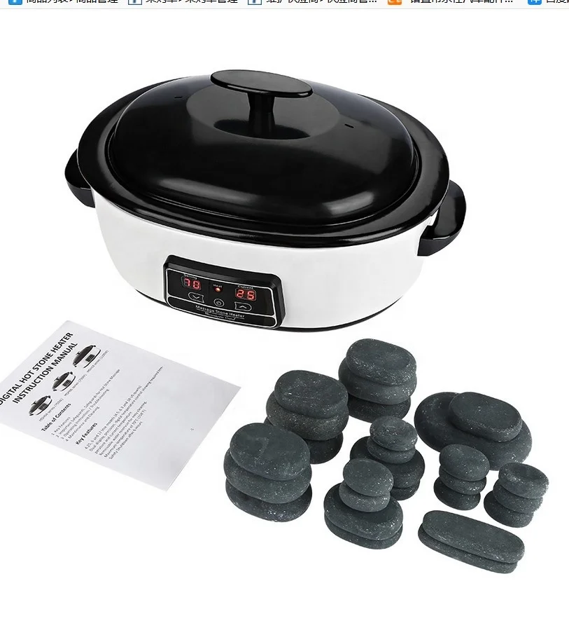 Health and care equipment of beauty spa hot stone heater for warming up the massage stone