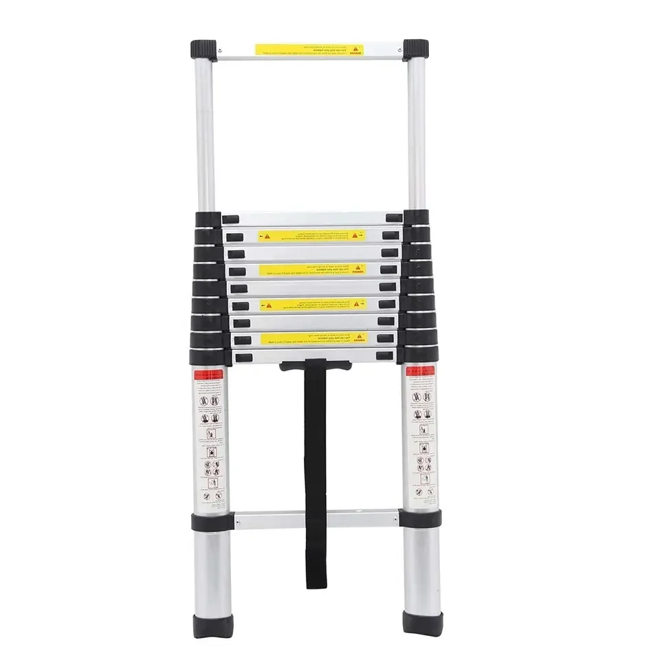 Multi-Purpose Ladder Aluminum Telescopic Ladder Extension Extend - Portable Foldable Ladder, EN131, Max Capacity 150KG