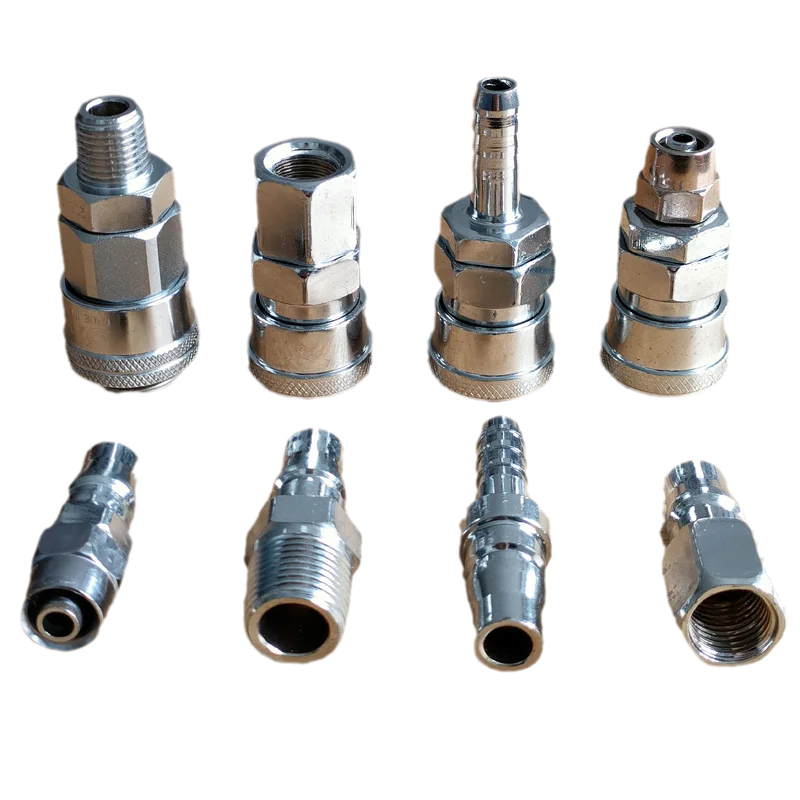 Carbon Stainless Steel Aluminum Hydraulic Hose Fittings Male Quick Connect Steam Oil Hydraulic Quick Coupling Pipe Hittings