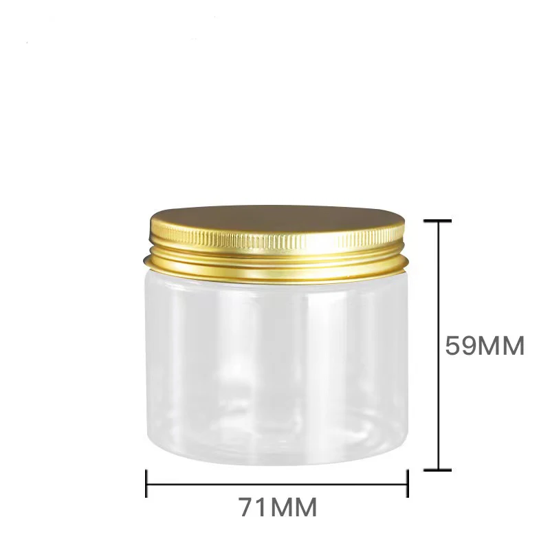 150ml Plastic jar with lid screw lron  transparent container  Cosmetic Crea Powder jar  vanity box plastic can