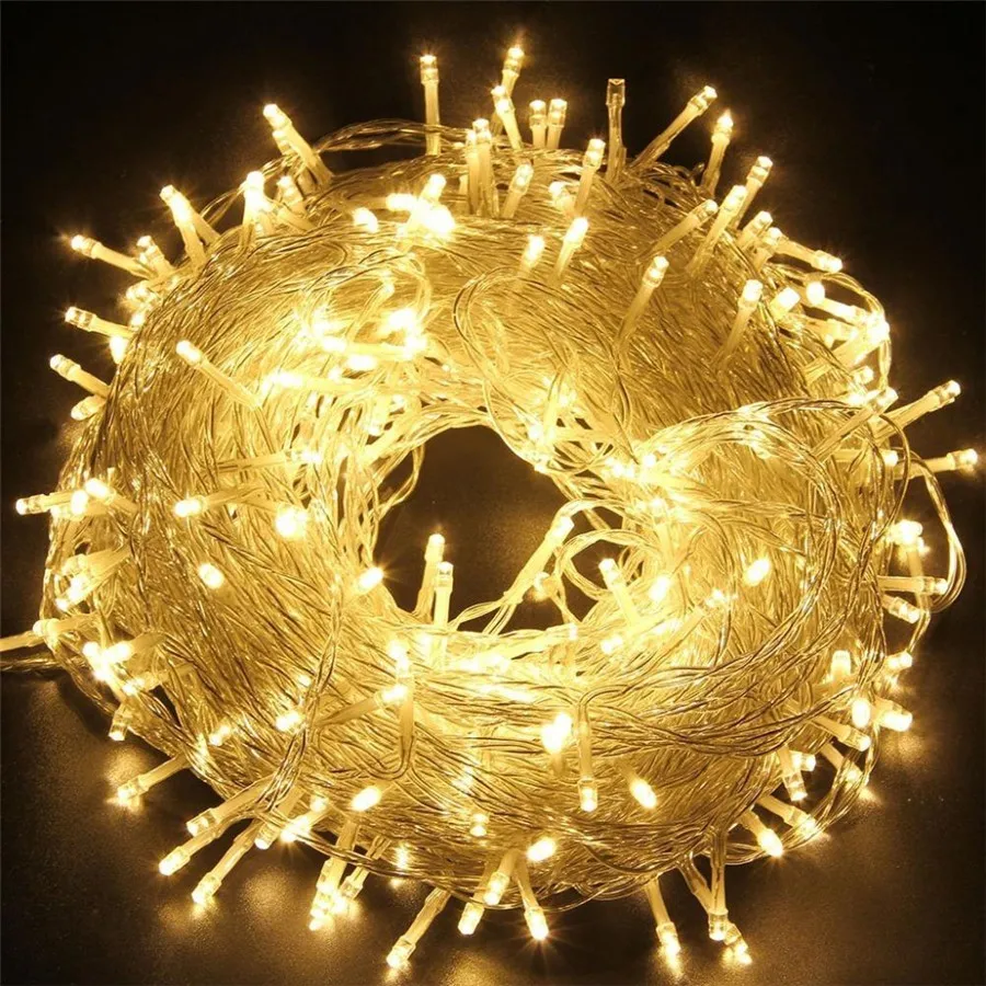 Custom 10M 100 Led String Lights Waterproof Lights 5M 10M 20M 30M 50M 100M Led String Fairy Light For Holiday Wedding Party