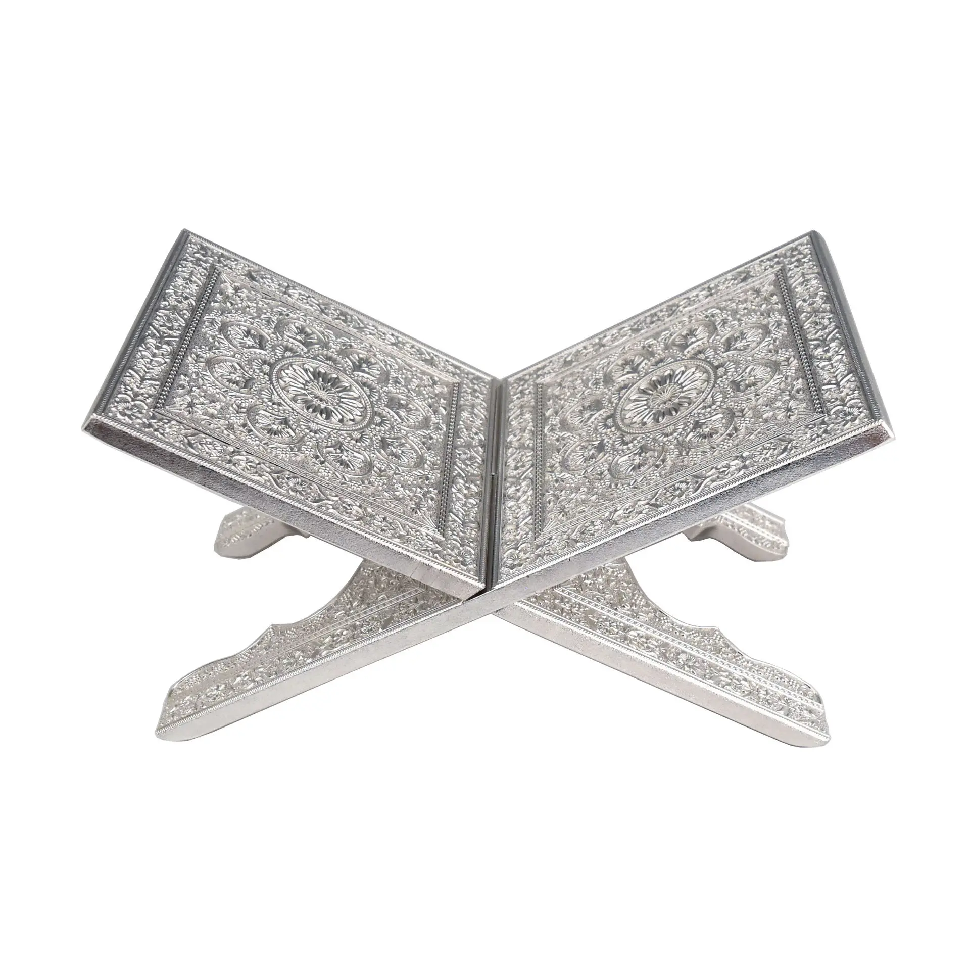 Alloy EID Al-Fitr Islamic Bible Book Shelf Quran Koran Frame Koran Holy Book Stand Holder Eid Mubarak Ramadan Kareem Decoration