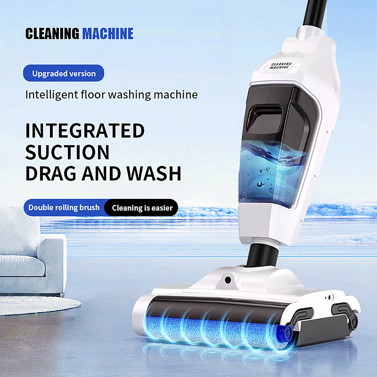 Factory Directly Price Powerful Suction Handheld Wet Dry Vacuum Cleaner Floor Washer Floor Washing Machine