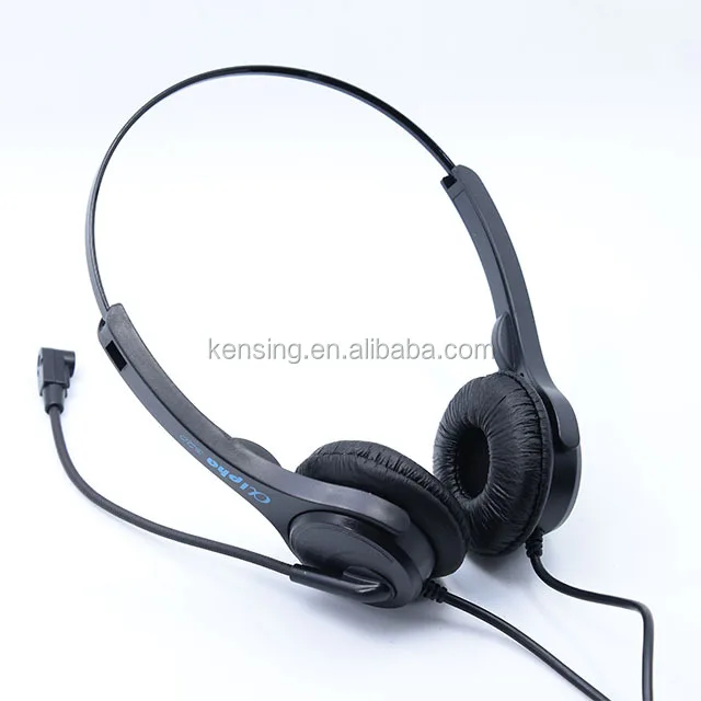 High quality call center headset with rj11 jack and QD cable available headphone